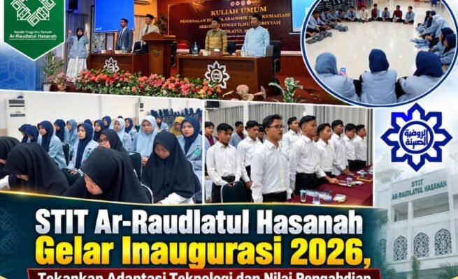STIT Ar-Raudlatul Hasanah Gelar Inaugurasi 2026, Tekankan Adaptasi Teknologi dan Nilai Pengabdian
