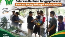 PTPN IV Regional 2 Salurkan Bantuan bagi Warga Terdampak Puting Beliung di Adolina