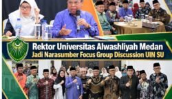 Rektor Universitas Alwashliyah Medan Jadi Narasumber Focus Group Discussion UINSU