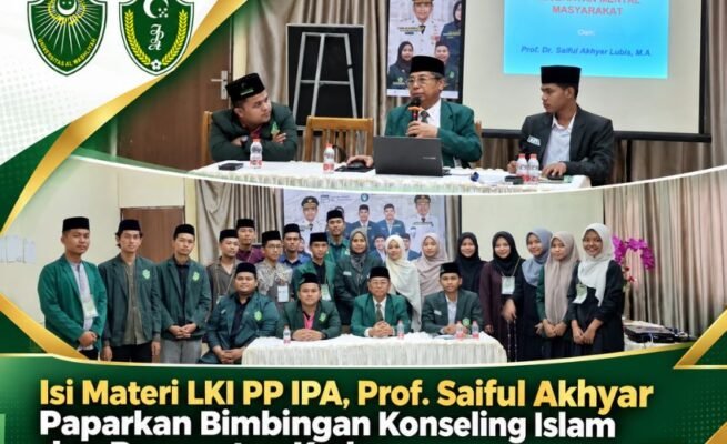 Isi Materi LKI PP IPA, Prof. Saiful Akhyar Paparkan Bimbingan Konseling Islam dan Penguatan Kader