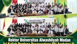 Rektor Universitas Alwashliyah Medan Isi Kuliah Perdana Pascasarjana PAI Angkatan IV
